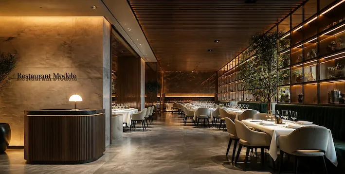 Gastraum des Restaurant Modèle