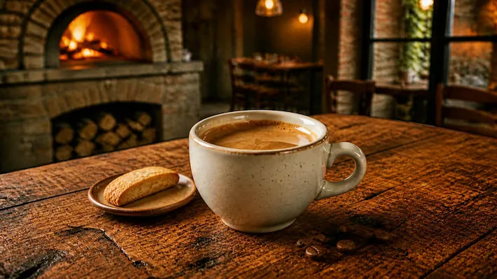 Kaffee mit Cantuccini
